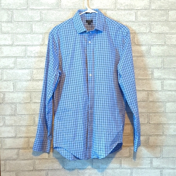 J. Crew Other - J Crew Button Down Slim Flex Blue Checker Medium